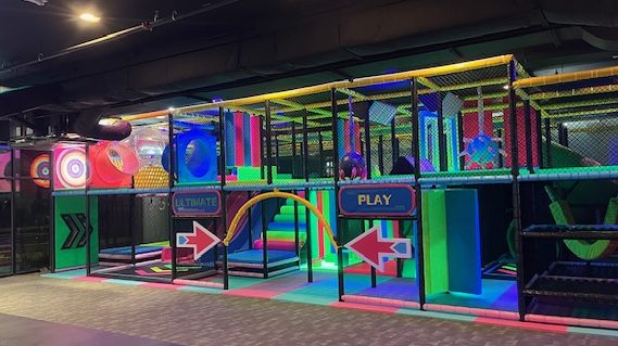 Soft-play structure inside Ultimate Play in Doylestown.