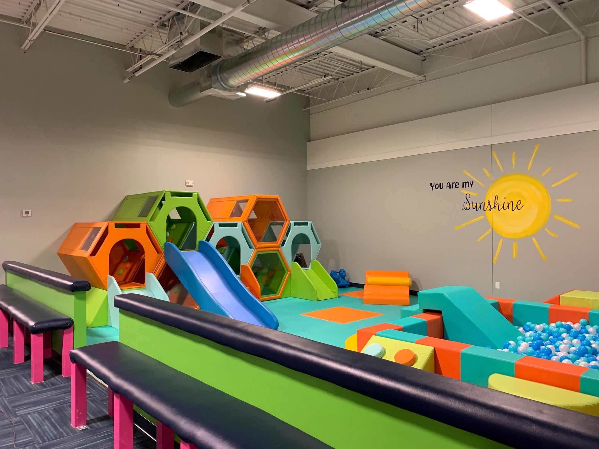 Infant and toddler play zone at Up & Away Indoor Play.