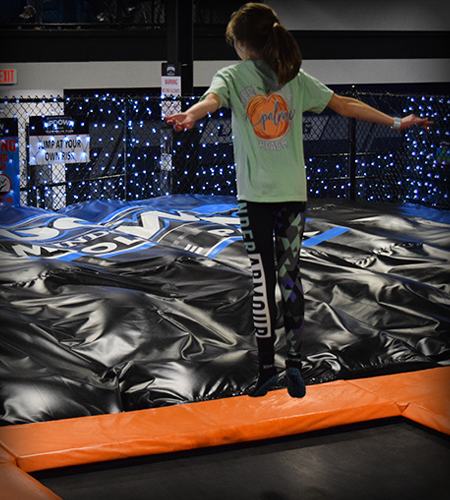 Inflatable jumping attraction at Updown Trampoline Park.