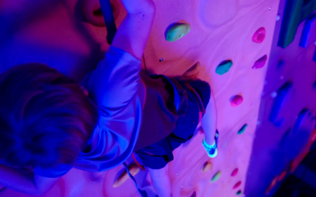 Climbing wall attraction at Urban Air Adventure Park in Lake Charles.
