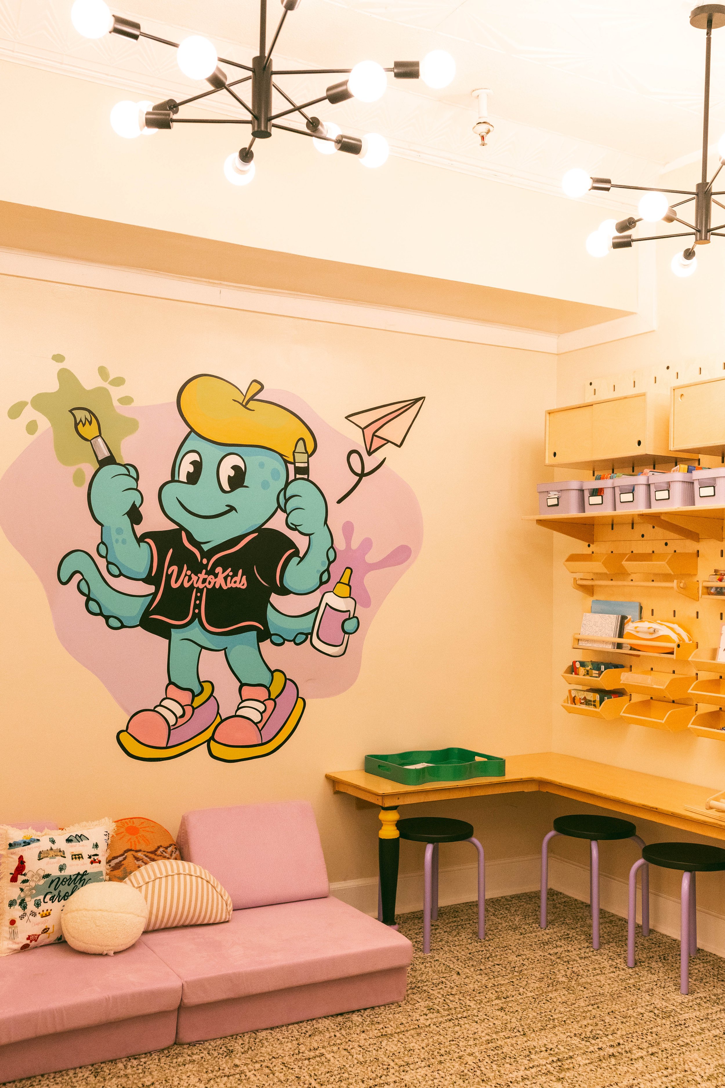 Children's play environment at VirtoKids in Southern Pines