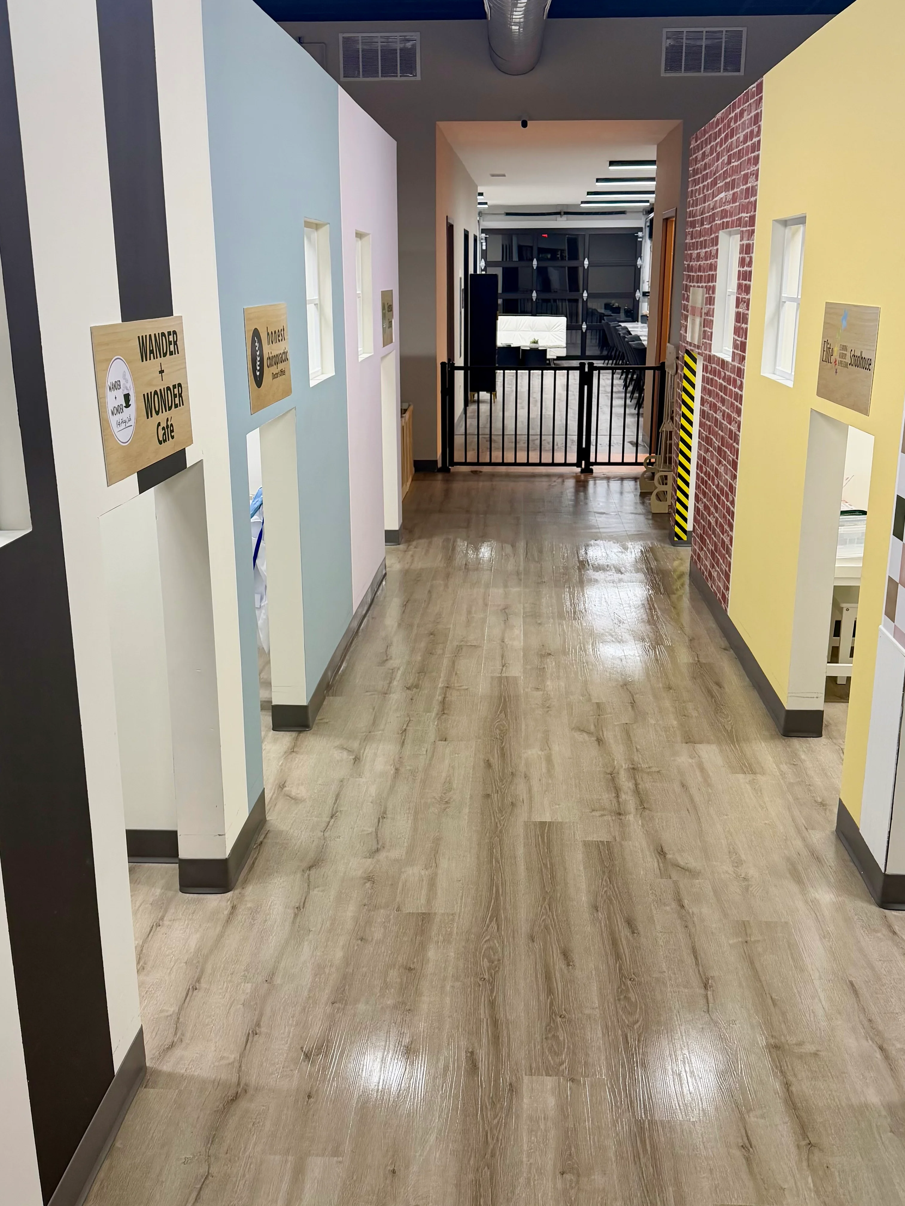 Interior play area at Wander + Wonder Kids Play Cafe in Gretna