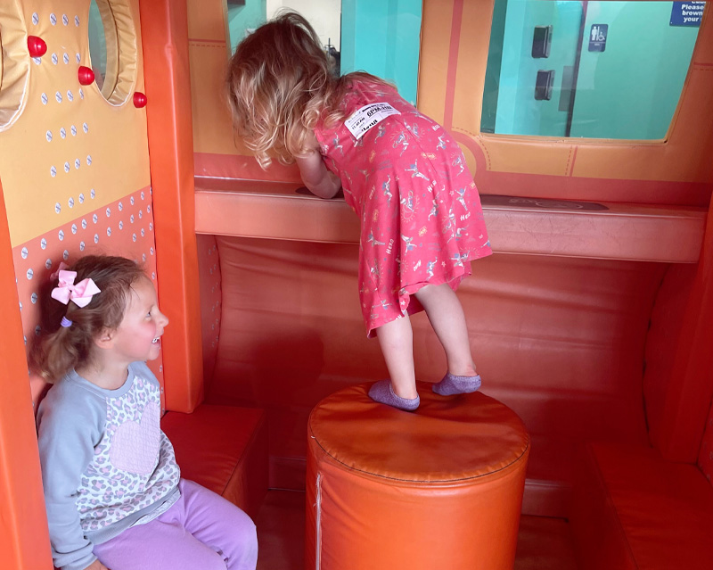 Soft-play corner at We Play Loud Lake Forest.