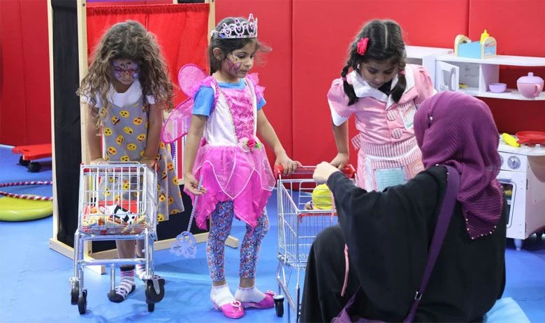 Pretend-play and activity space at We Rock the Spectrum Clarksville