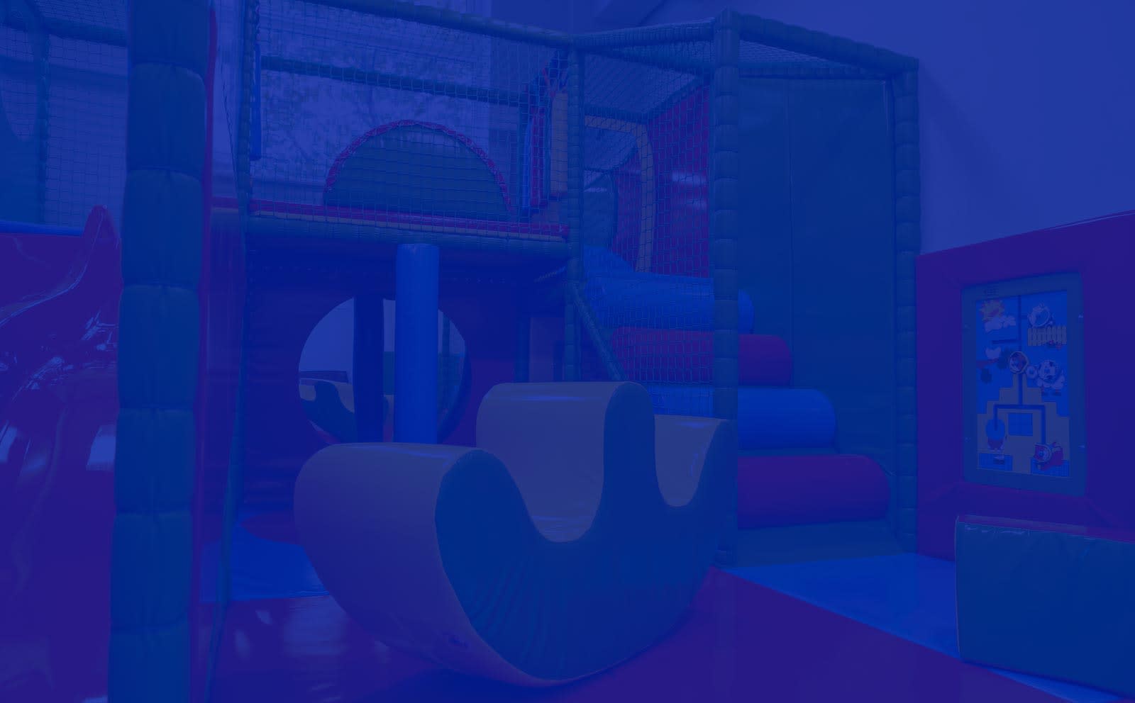 Soft-play structure and climber inside Weevil Play
