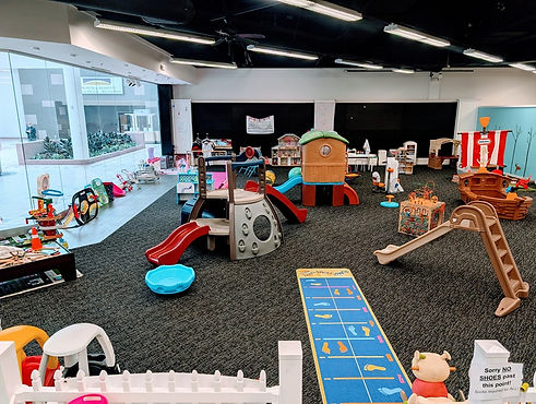 Indoor playground area at Wiggle Worms Playland