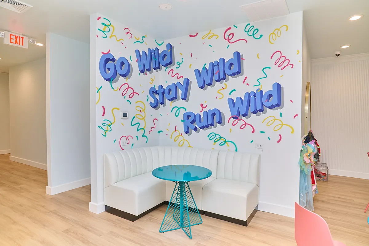 Parent seating area at Wild Child Play Co.
