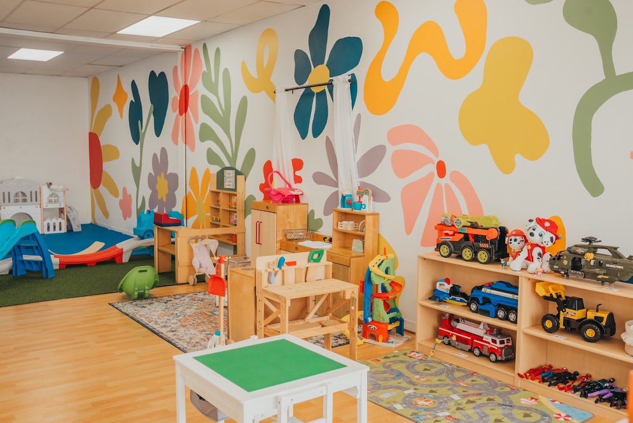 Nature-inspired indoor play area at Wild Sprouts Play Place