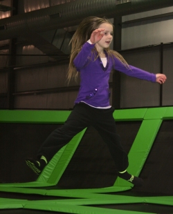 Child jumping at Xtreme Air Appleton