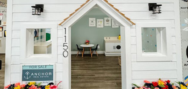 Pretend house exhibit at Zing Zumm Children's Museum