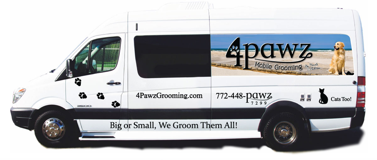 4 Pawz Grooming truck and mobile grooming setup