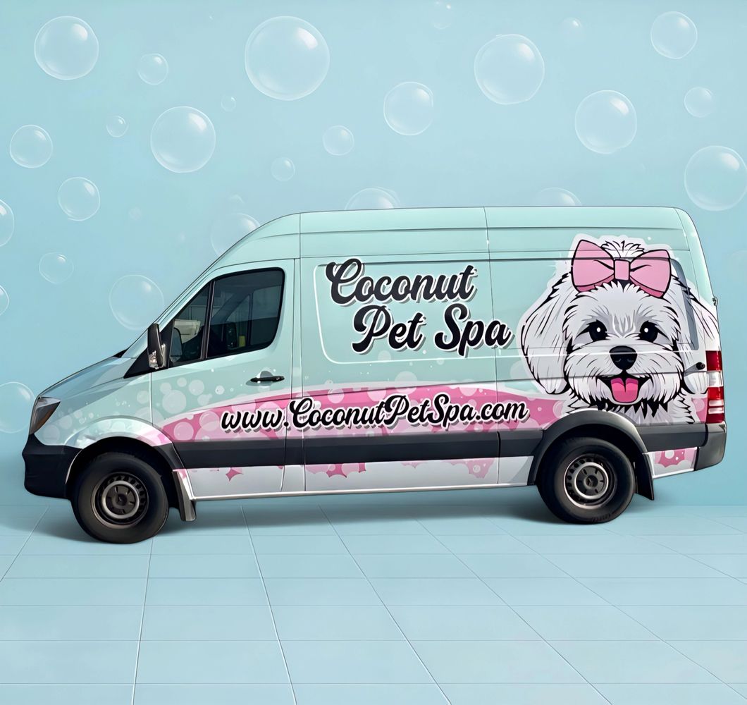 Hero image from Coconut Pet Spa's official website