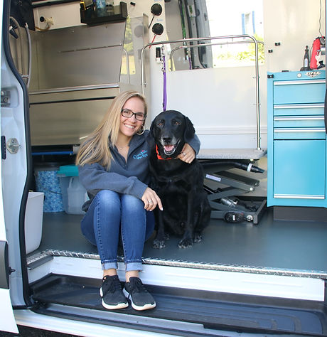 Owner and operator Nikki of Curbside Pet Spa