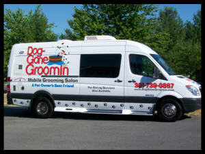 Dog-Gone Groomin mobile grooming van