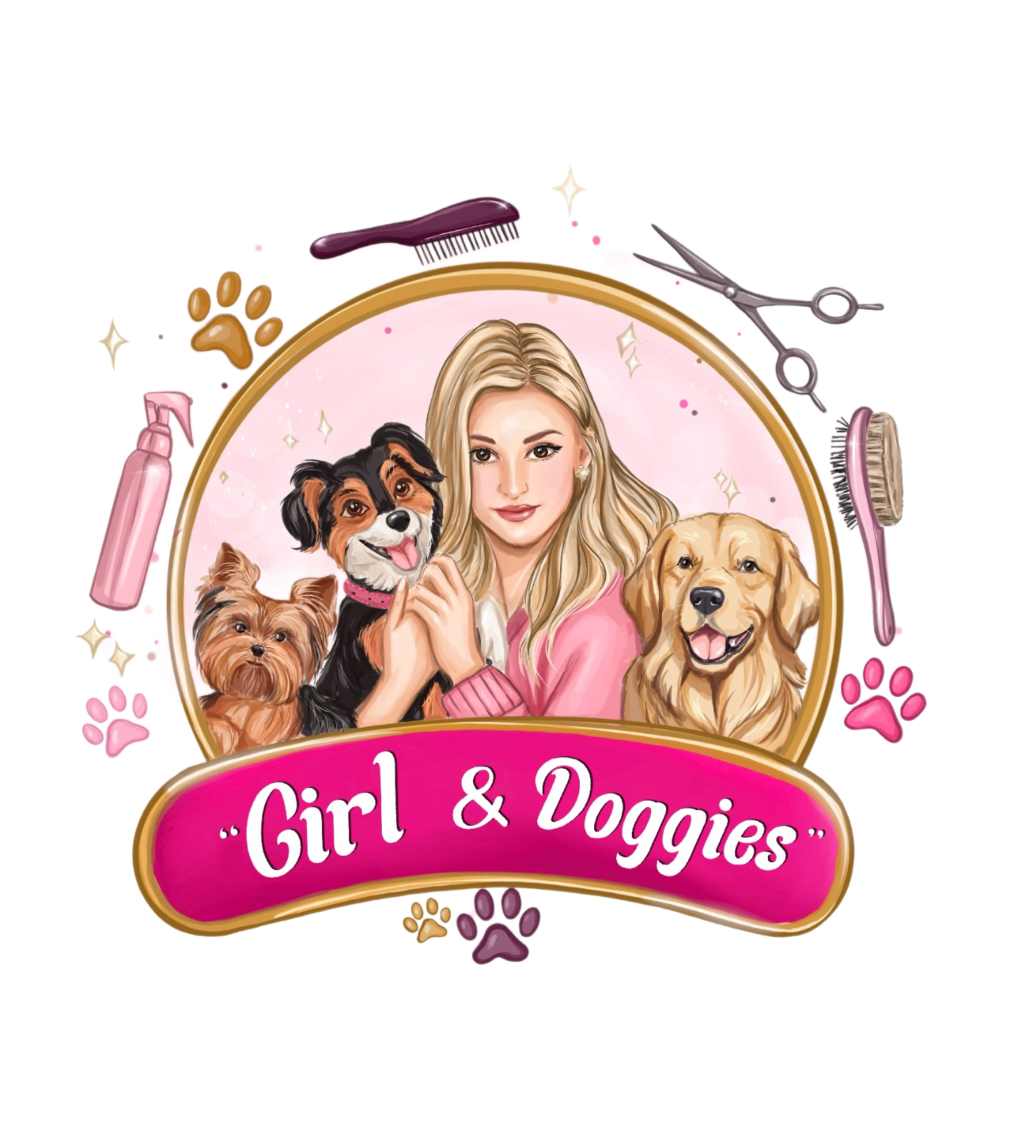 GIRL&DOGGIES branded mobile grooming van