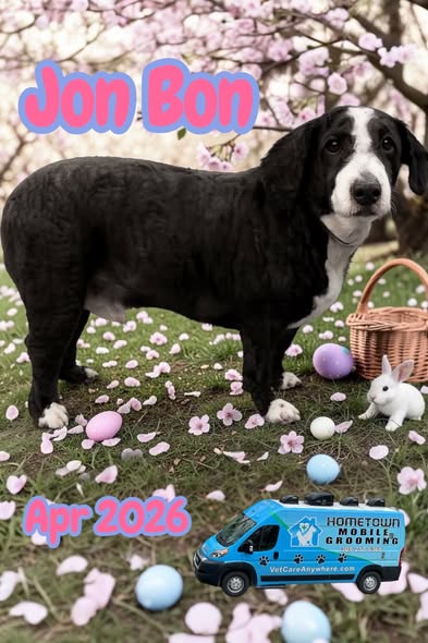 Recently groomed dog from Hometown mobile grooming