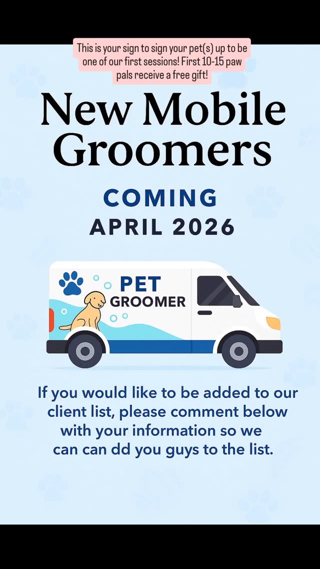 K&K's Mobile Grooming LLC launch graphic