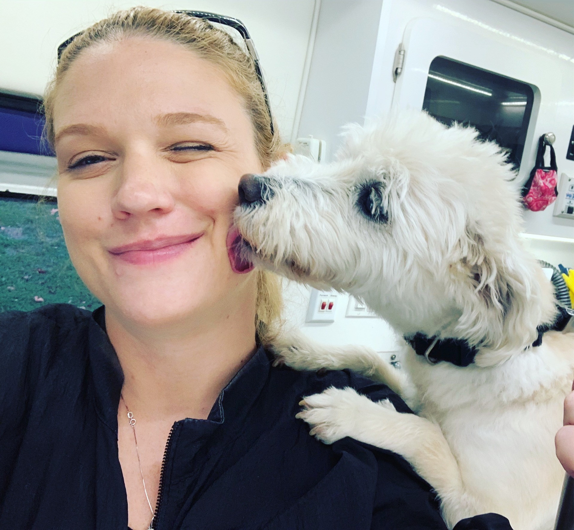 Amanda Jones, owner of KeepPup Mobile Grooming Spa