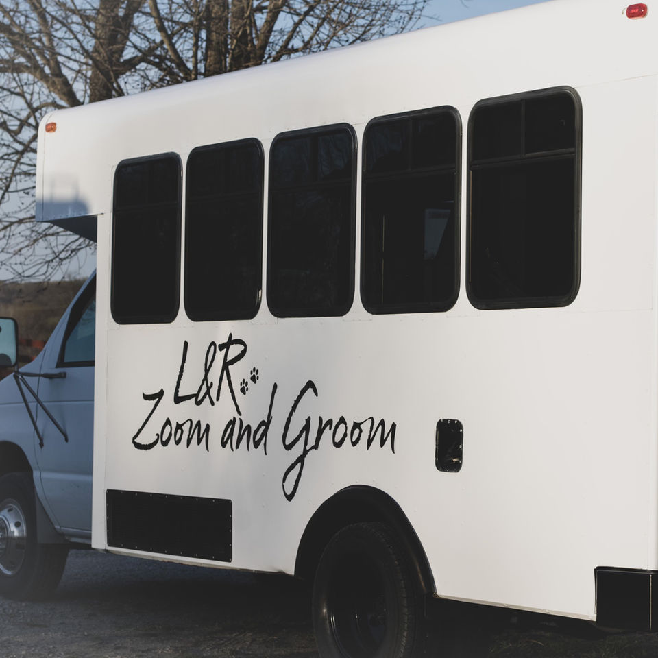 L&R Zoom and Groom mobile pet groomer van