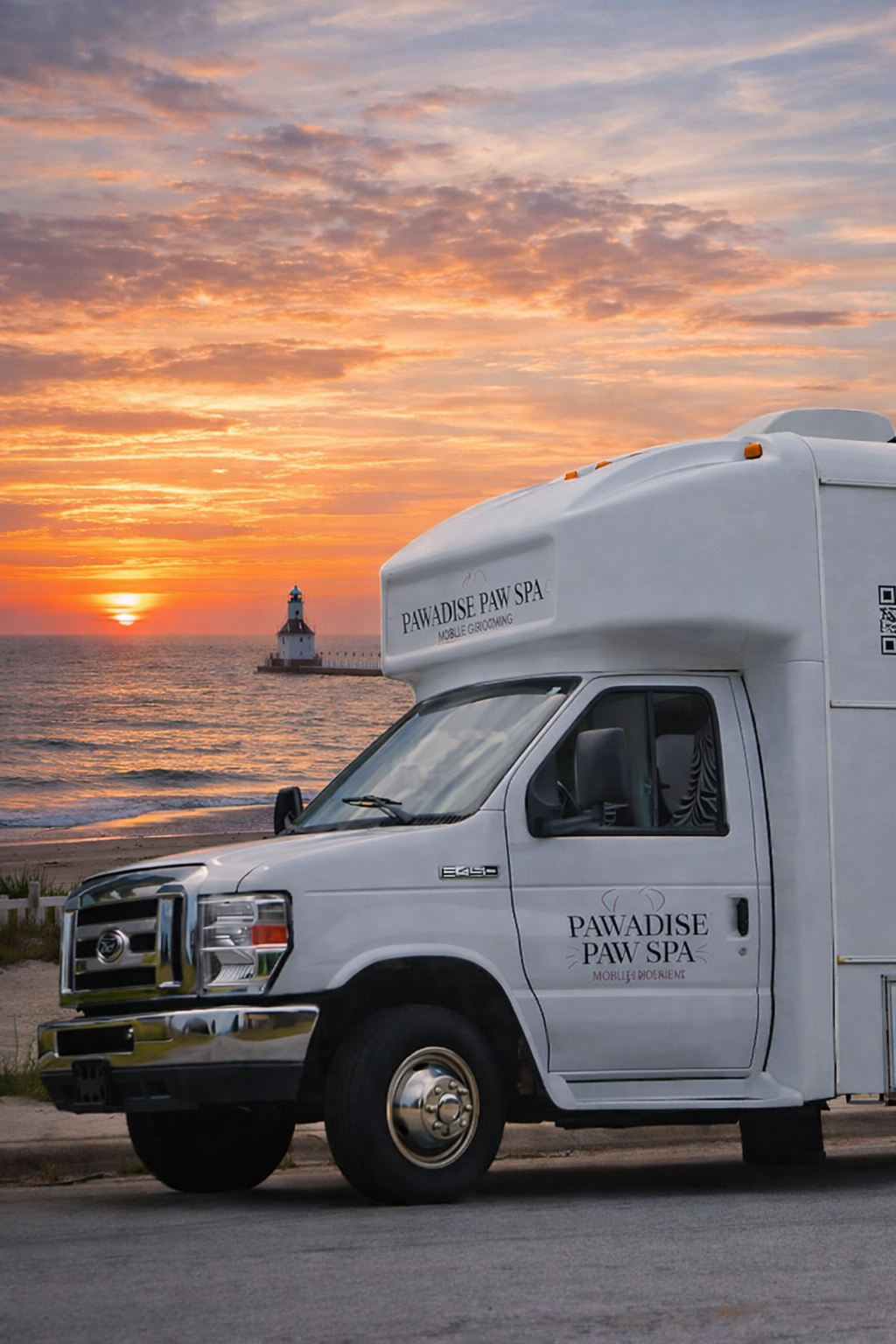 Pawadise Paw Spa grooming van