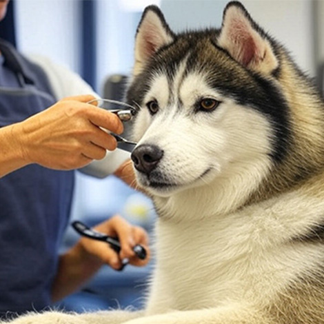 Husky grooming image from Pawsitively Southern