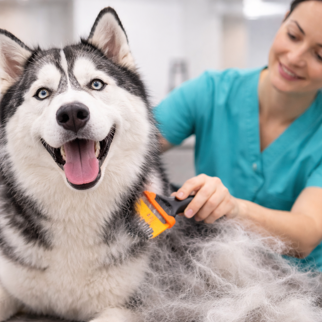 De-shedding service from Polished Pets