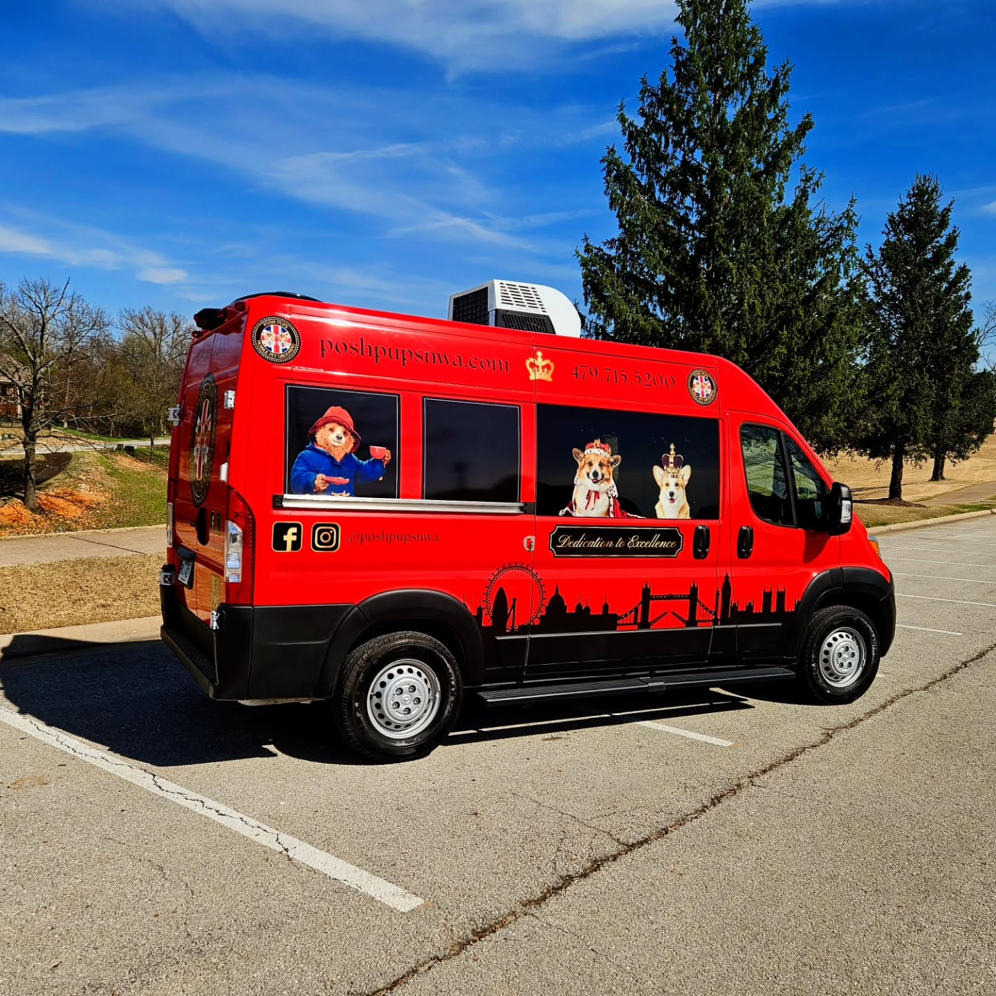 Posh Pups NWA van wrap