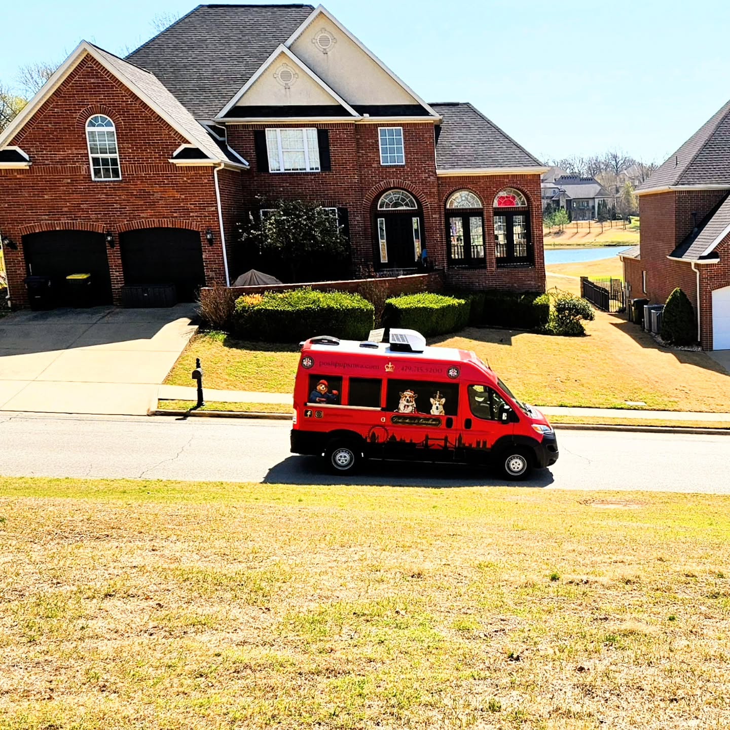 Little Red Village Hopper mobile grooming van