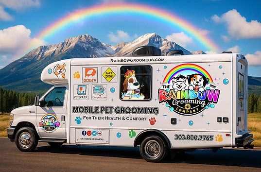Rainbow Grooming Company mobile salon van
