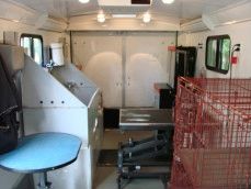 Red Rover mobile grooming trailer exterior