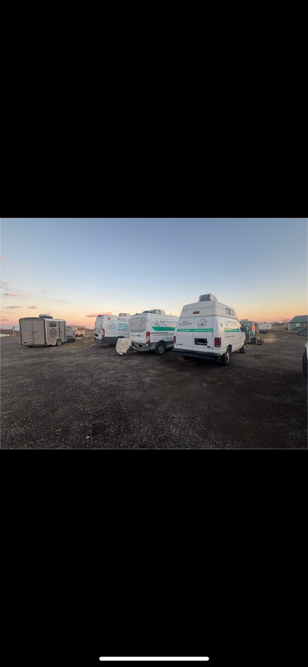 Ruff Revolution mobile grooming team vehicles