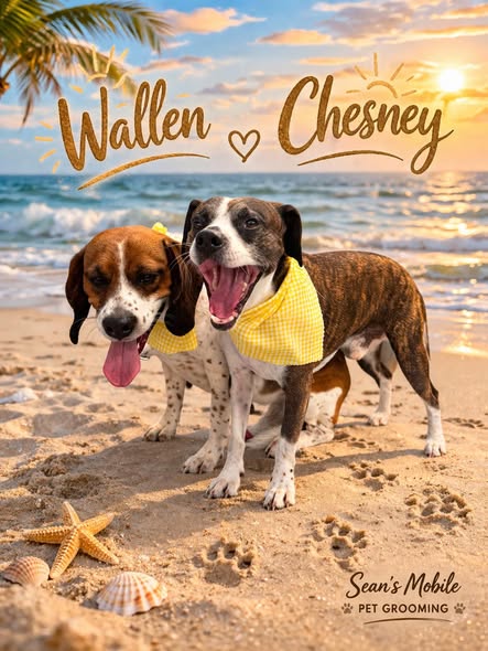 Dog after a grooming appointment from Sean's Mobile Pet Grooming