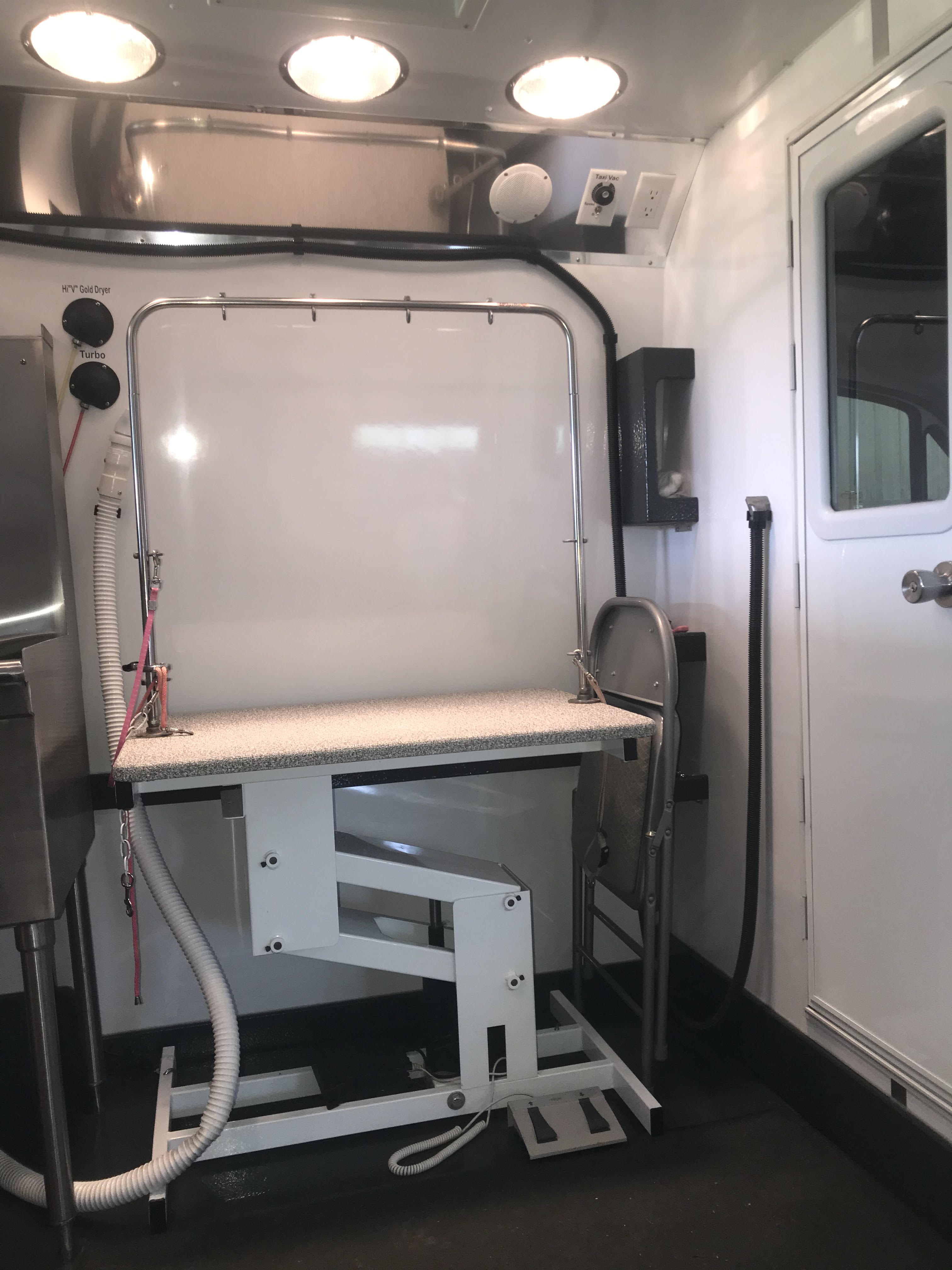 Snohomish Mobile Pet Salon van interior
