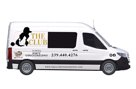 The Club Pet Grooming FL van