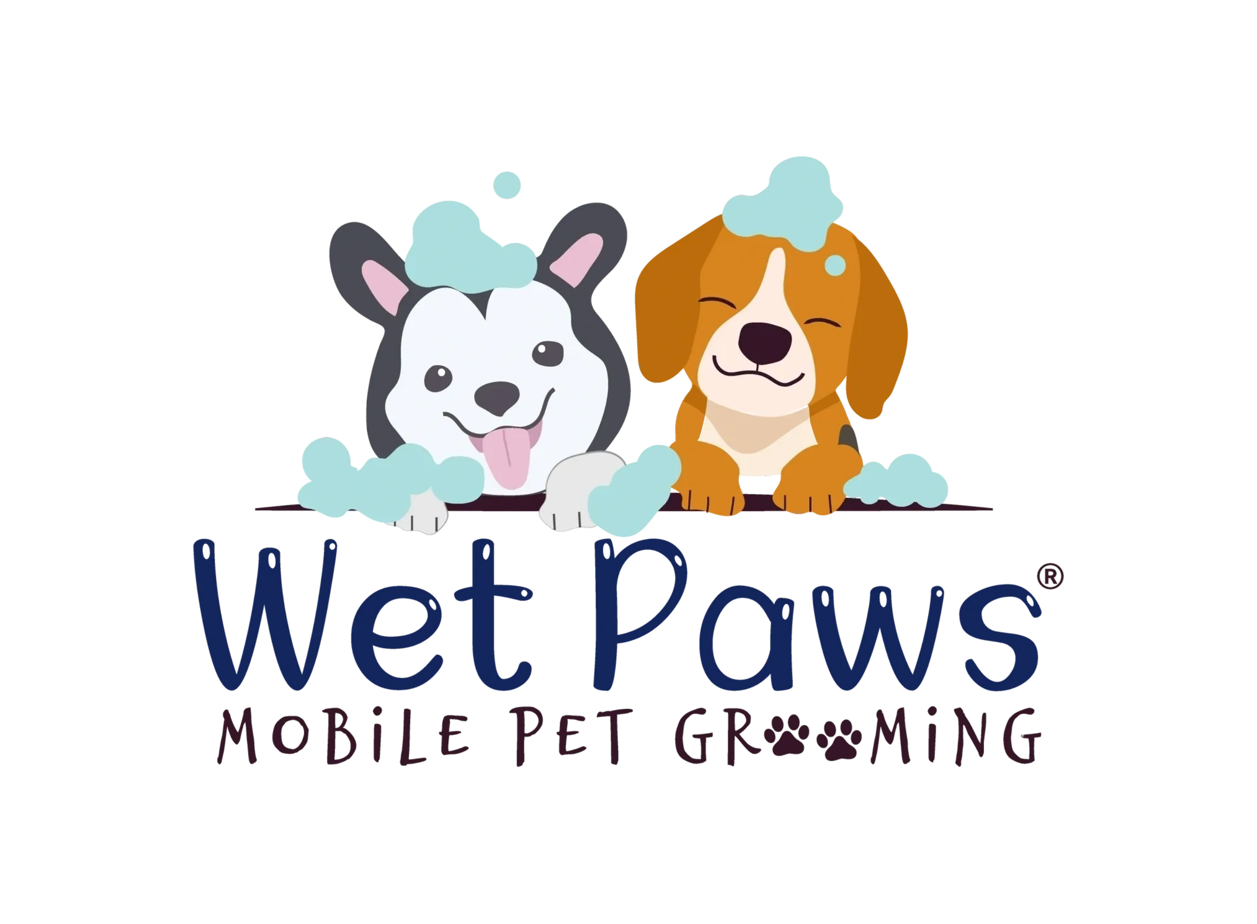 Wet Paws Mobile Pet Grooming logo