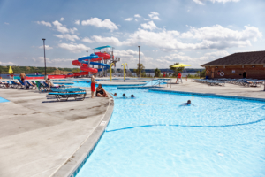 Guests enjoying 4 Bears Water Park.