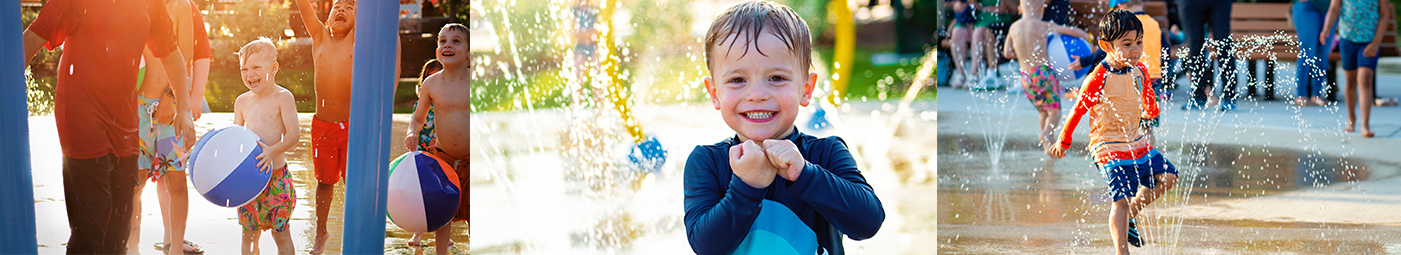 Adventure Falls Sprayground at McCollum Park in Downers Grove.