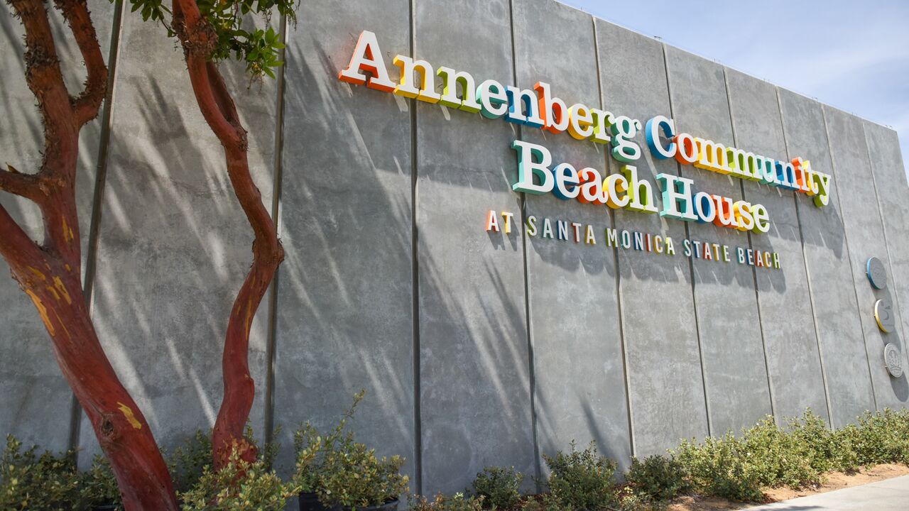 Annenberg Community Beach House signage.