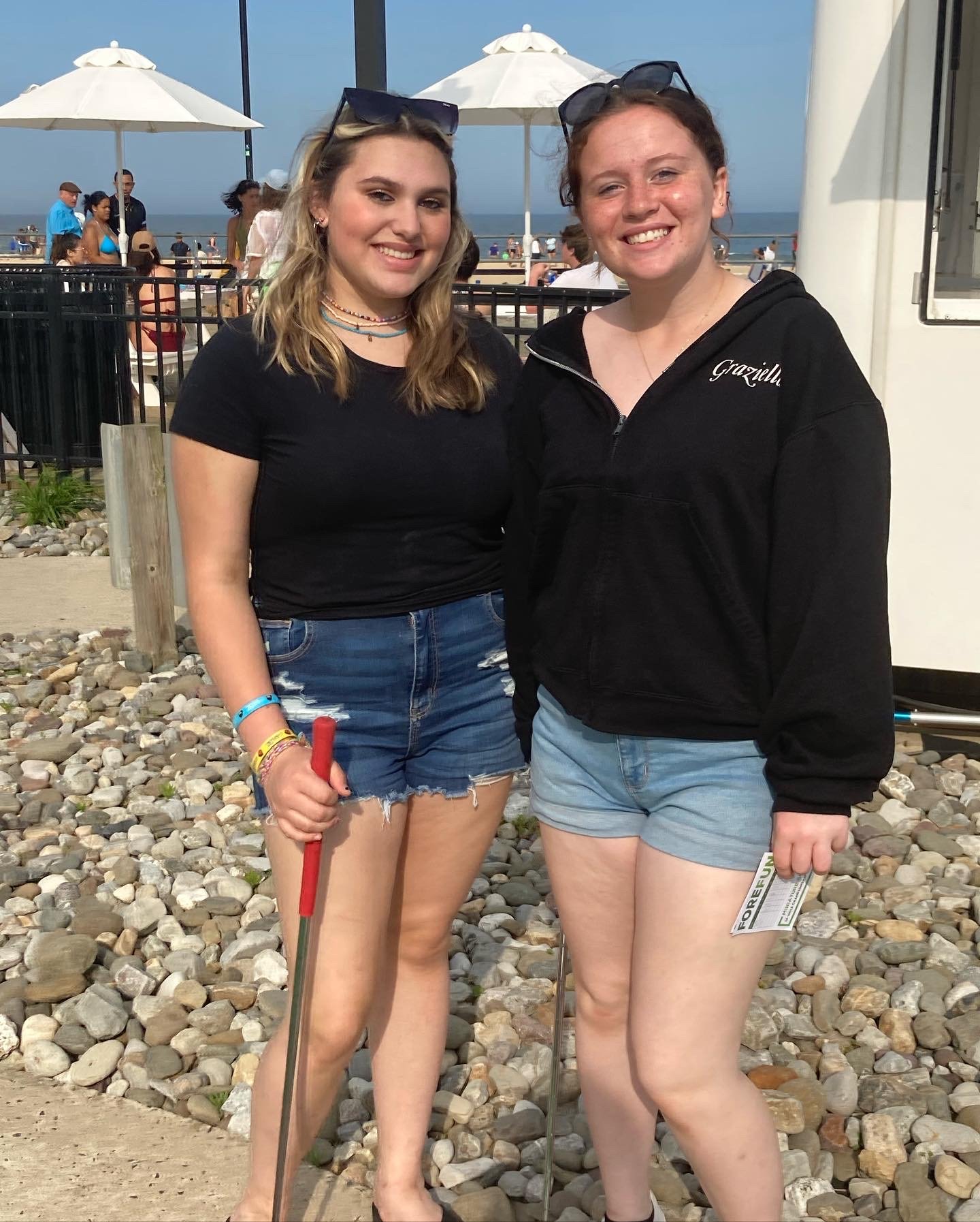 Water play area inside Asbury Splash Park.