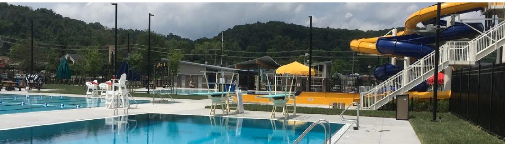 Pool rental area at Athens City Pool.