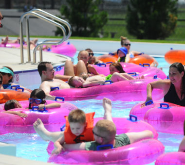 Barracuda Bay Water Park aquatic area in Bartlett.