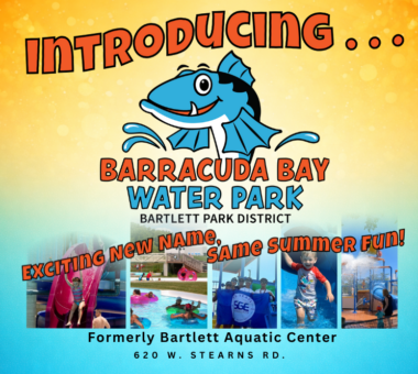 Barracuda Bay Water Park announcement graphic.