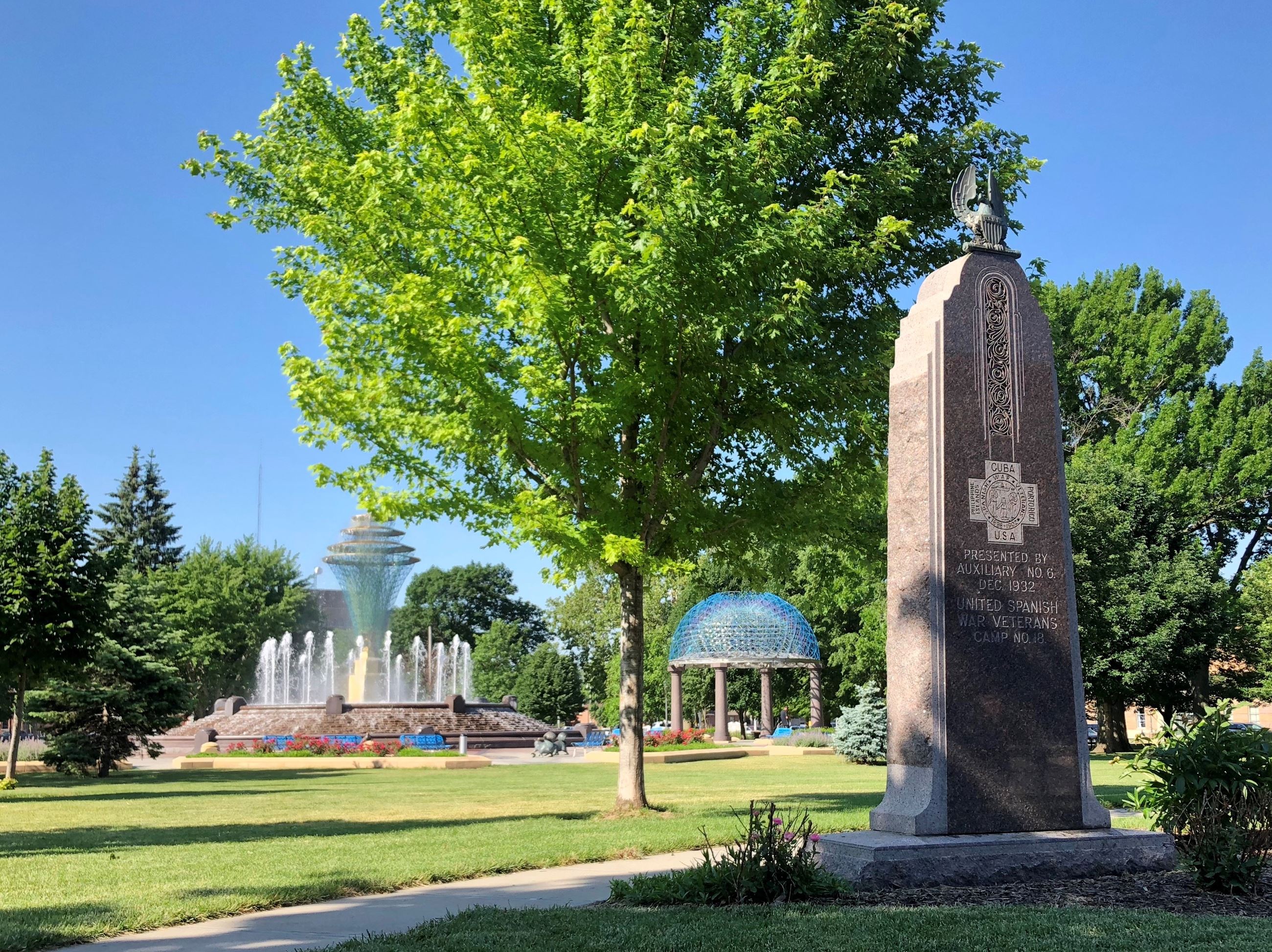 Bayliss Park setting in downtown Council Bluffs.