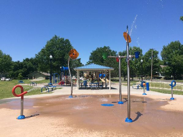 Official splash pad photo for Beckman Park in Muskogee.
