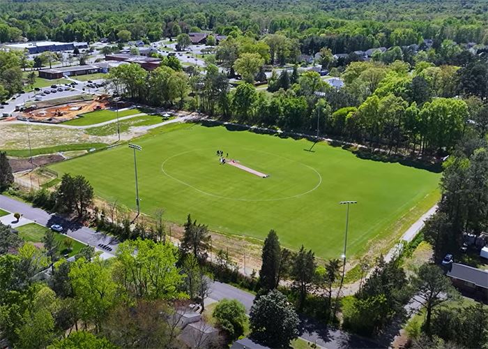 Aerial view of Beulah Park.