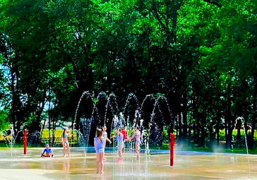 BNA Sports Complex and Splash Pad feature graphic from New Albany tourism.