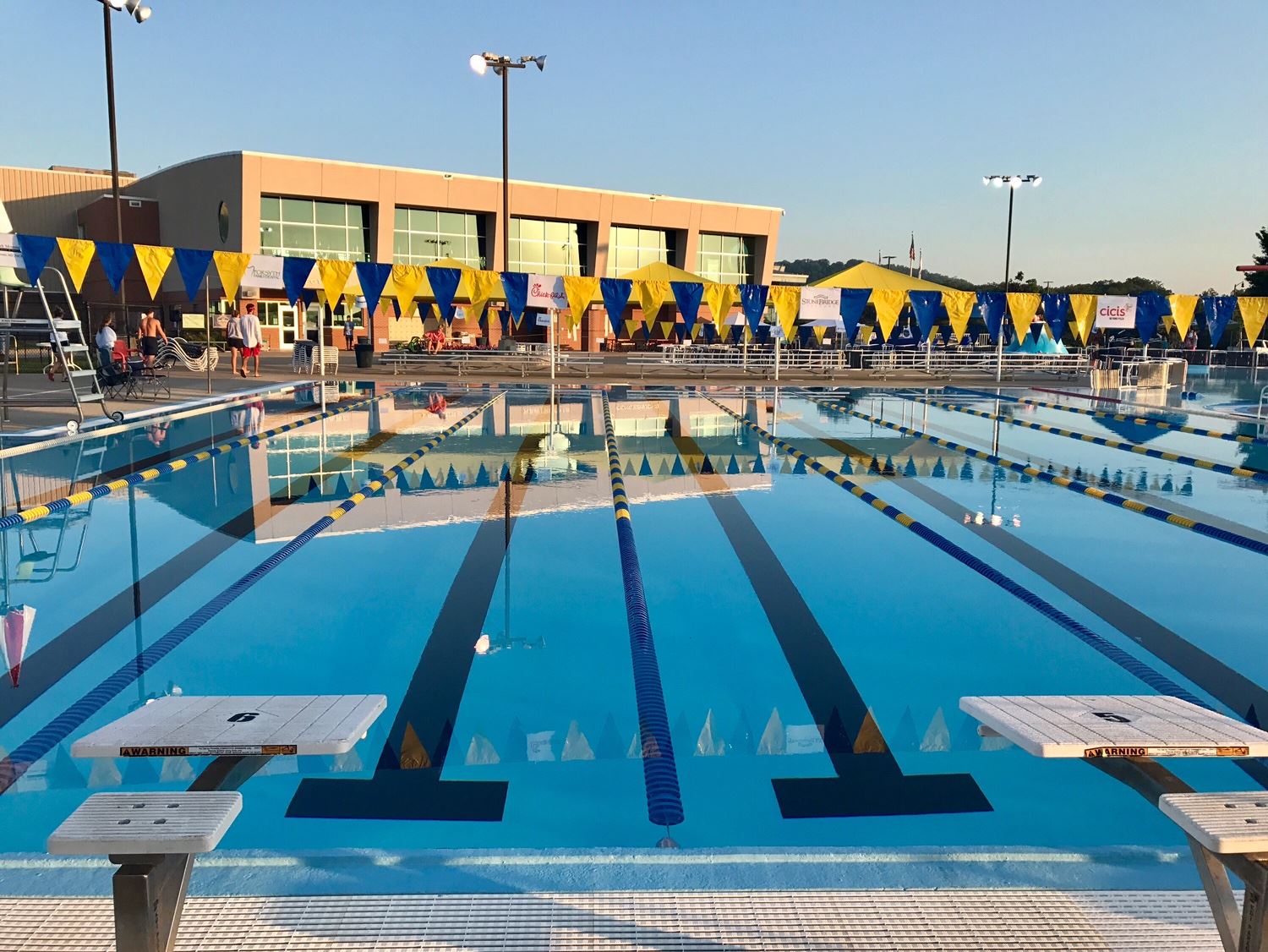 Branson AquaPlex pool and deck area.