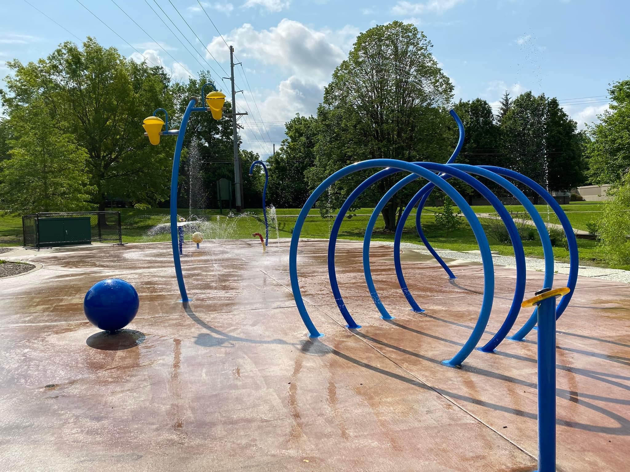 Bruce Crowley Park splash pad in Danville.