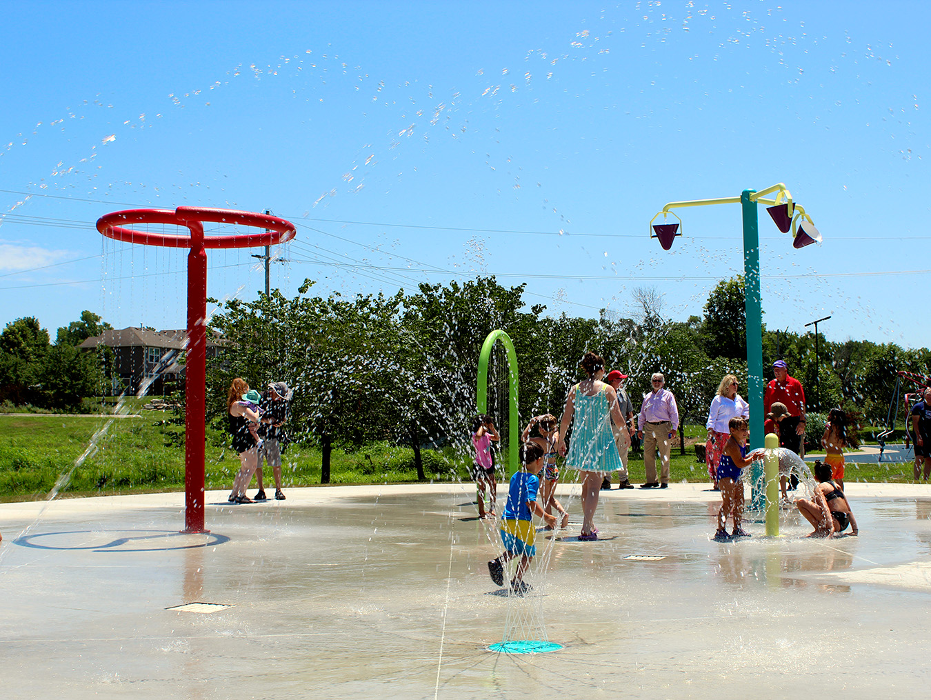 Splash Pad at Burroughs Creek Trail & Linear Park
