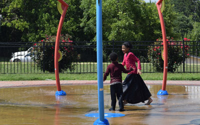 Calumet Park Splash Pad in LaGrange.